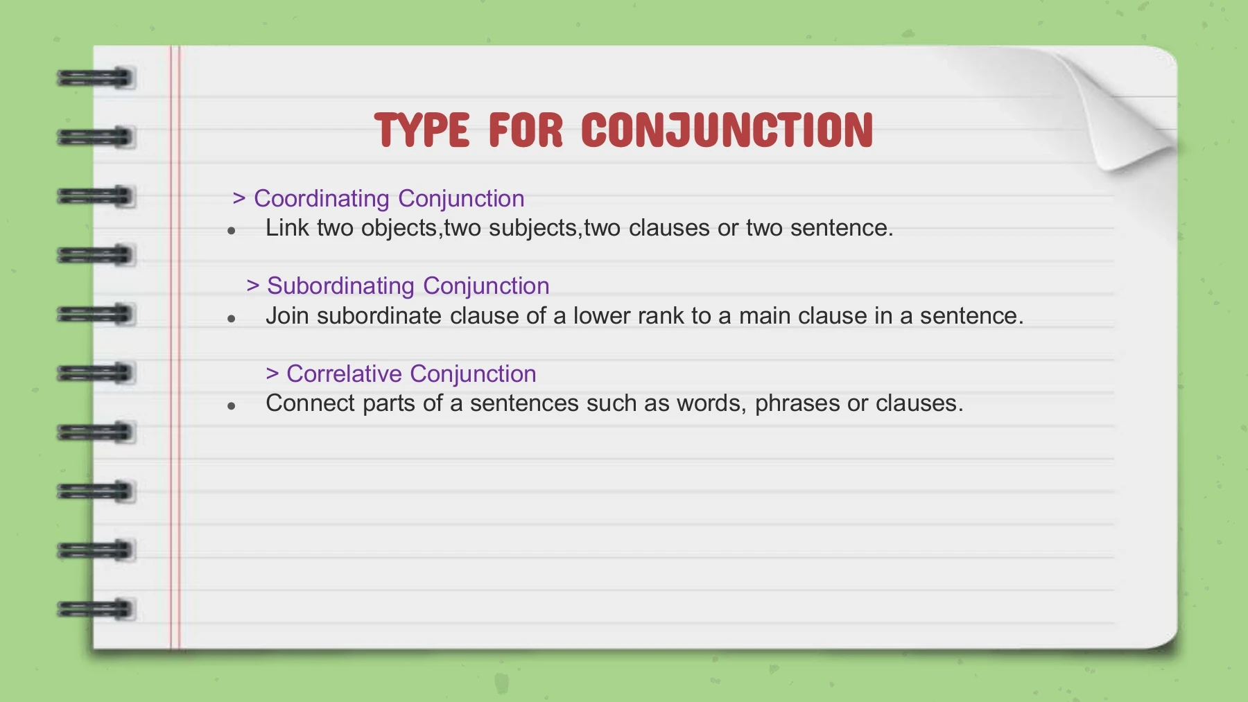 CONJUNCTIONS AND CONNECTORS