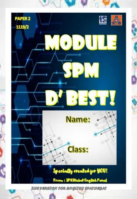 MODULE D'BEST SPM ENGLISH 1119/2