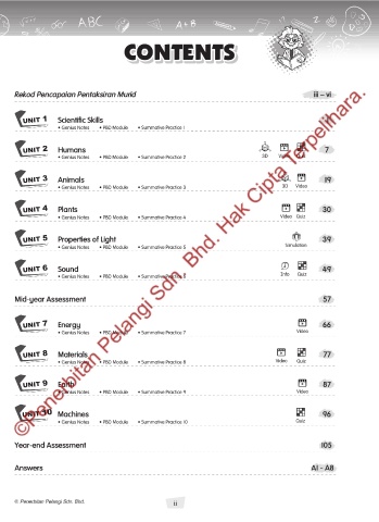 Page 3 - Genius PBD Science Year 4