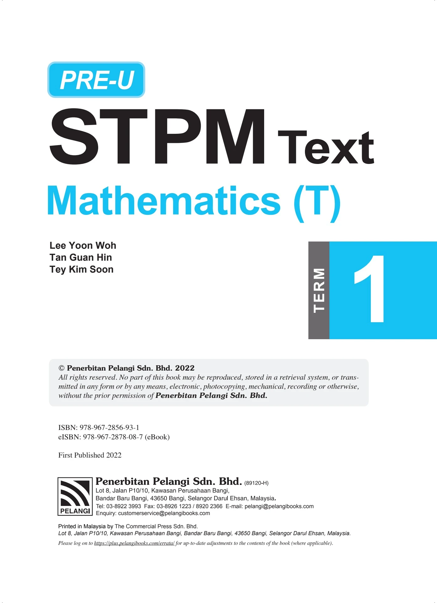 Stpm Math Sample Pre-U STPM Maths Term 1 CC039332a