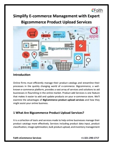 Simplify E-commerce Management with Expert Bigcommerce Product Upload ...