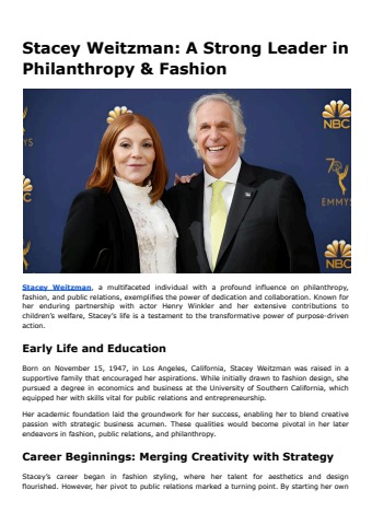 Stacey Weitzman_ A Strong Leader in Philanthropy &amp; Fashion ...