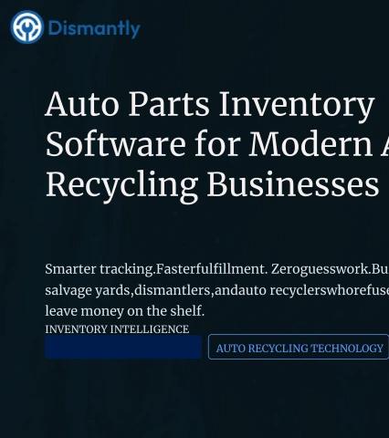 Smart Auto Parts Inventory Software Solutions
