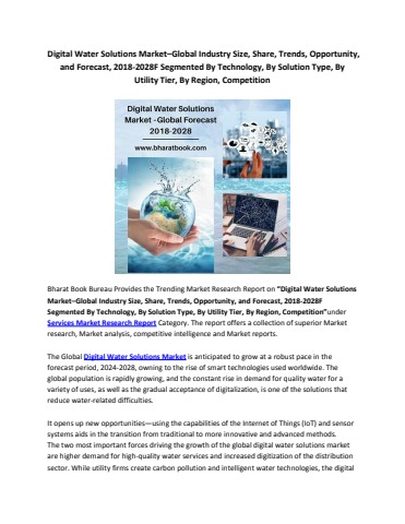 Global Digital Water Solutions Market, Forecast 2018-2028