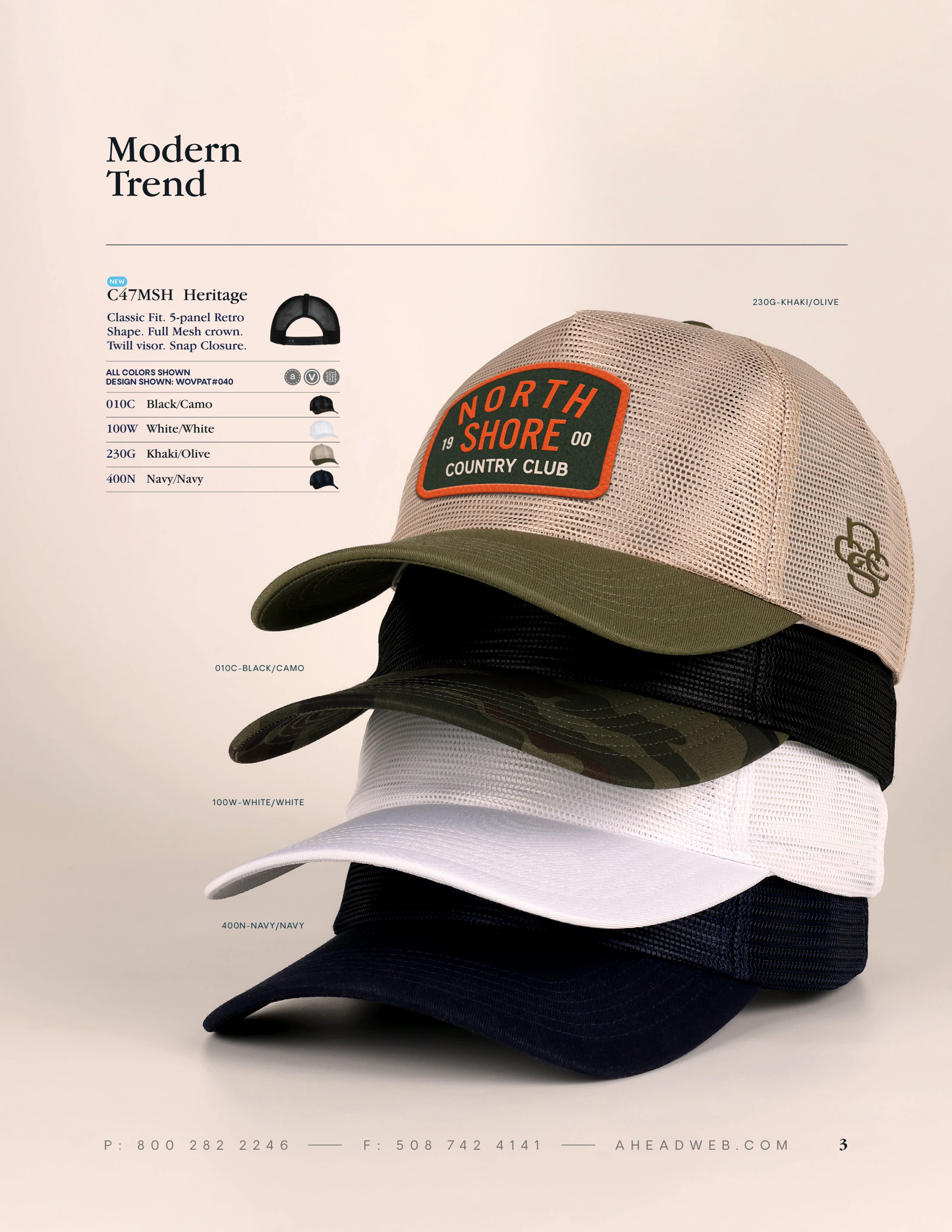 2025 Ahead Fall Headwear