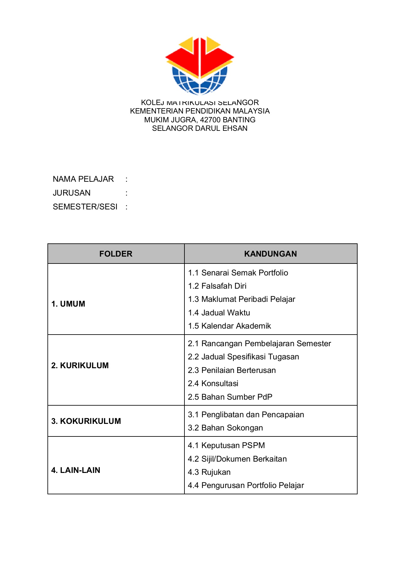 Portfolio Pelajar 20 Flip Ebook Pages 1 50 Anyflip Anyflip