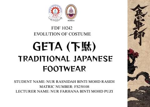 GETA (下駄) TRADITIONAL JAPANESE FOOTWEAR - rasnidahrasidi27 Flip PDF ...