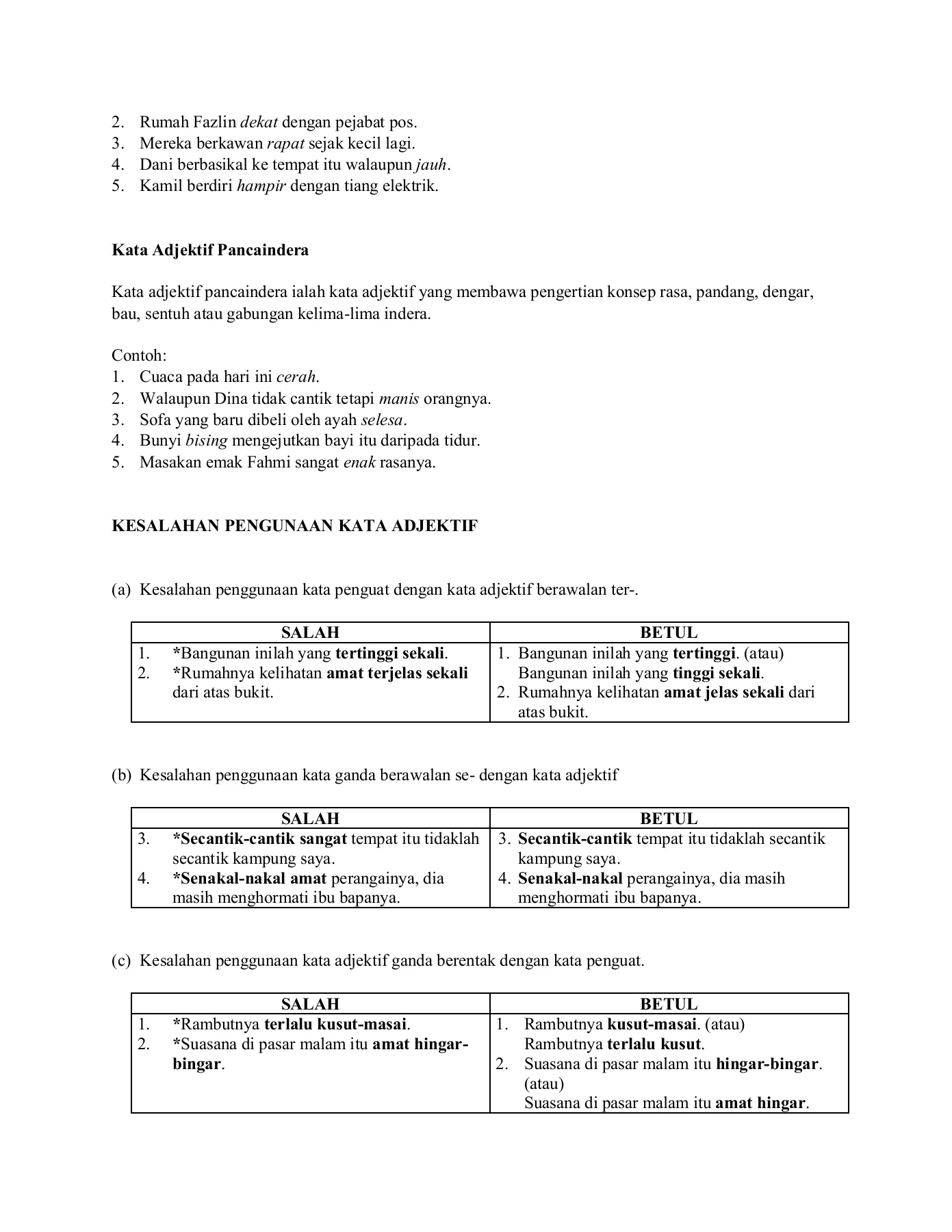 Buku Teks T2 - Unit 3 [ ms; 20 - nota - kata adjektif ]
