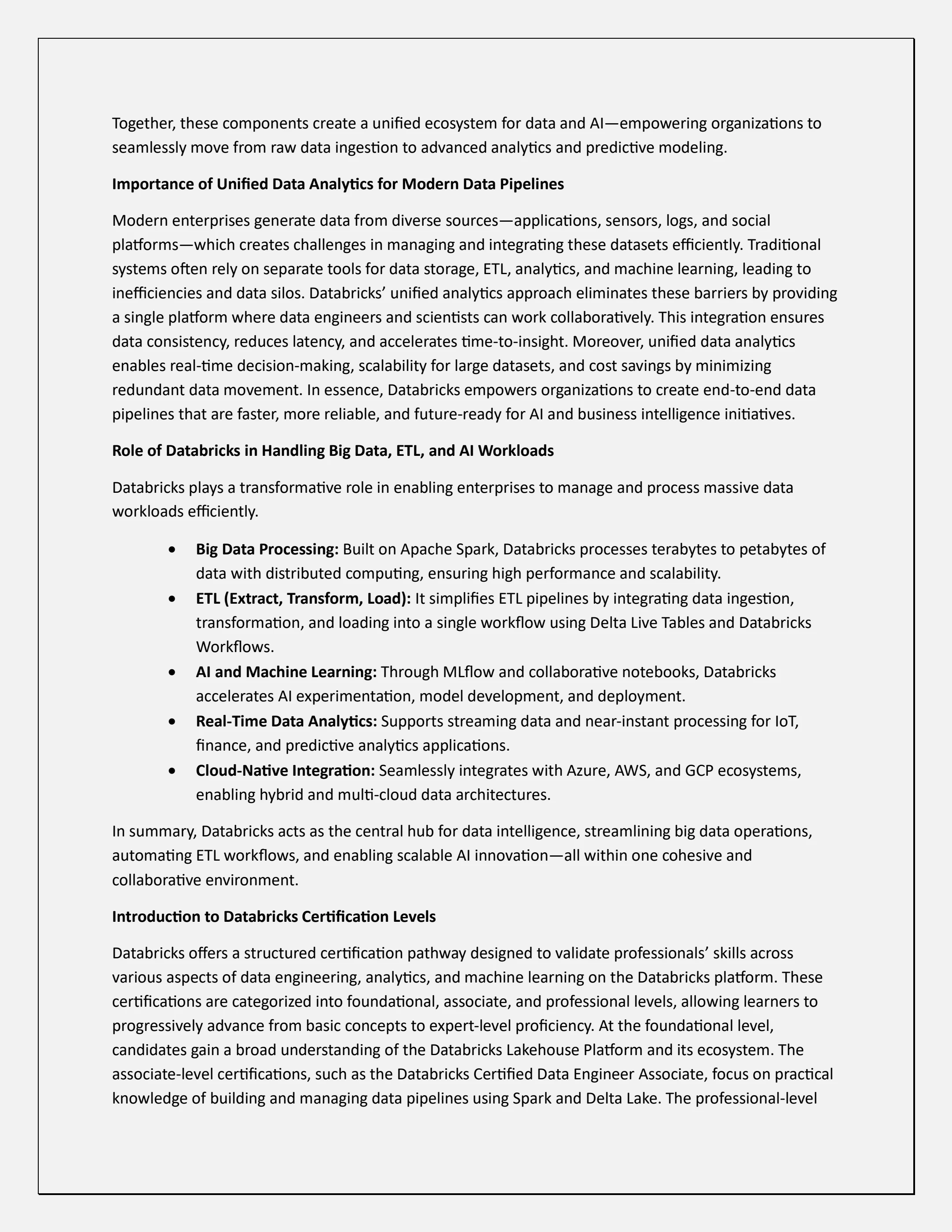 Databricks Certified Data Engineer Professional – Complete Guide