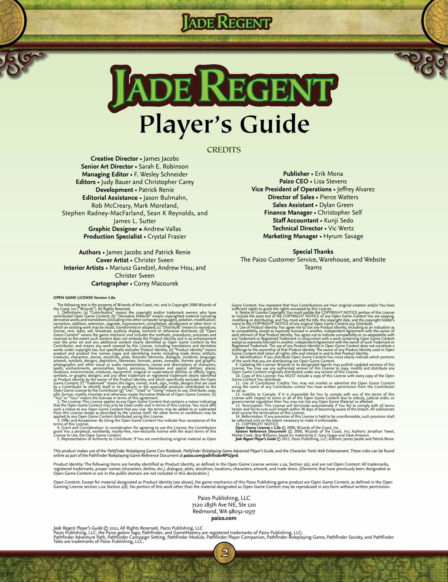 Pathfinder: Jade 1 - El Legado Del Muro De Salmuera | Cuotas sin interés