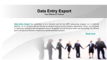 Data Entry Export