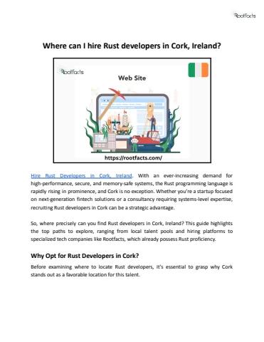 Where can I hire Rust developers in Cork, Ireland - giselawagner Flip ...
