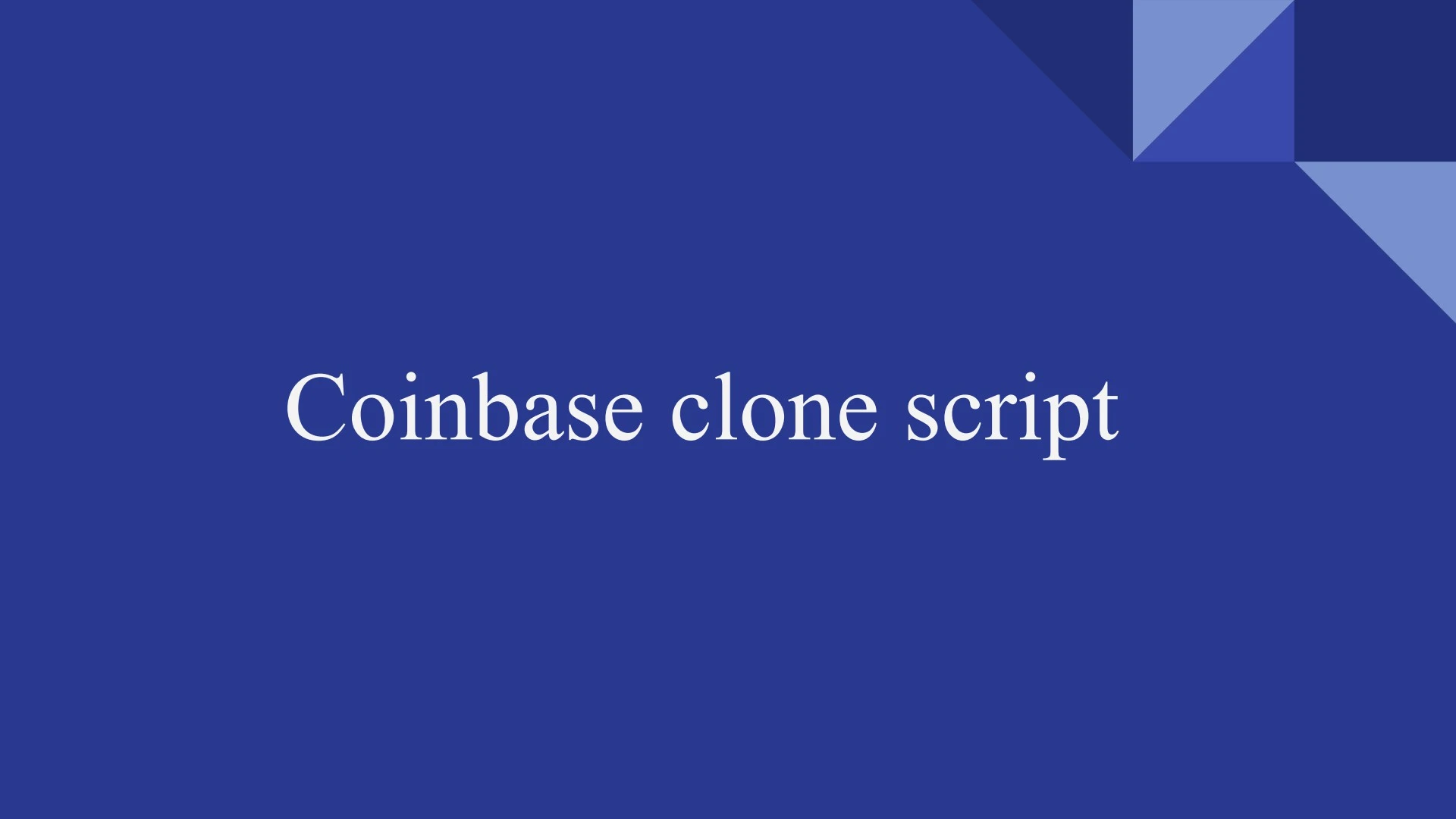 Coinbase clone script