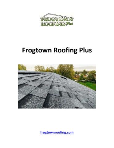 Frogtown Roofing Plus