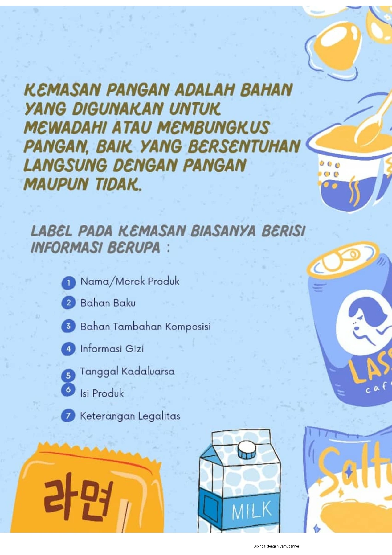 Biasakan Membaca Label Pada Kemasan Pangan