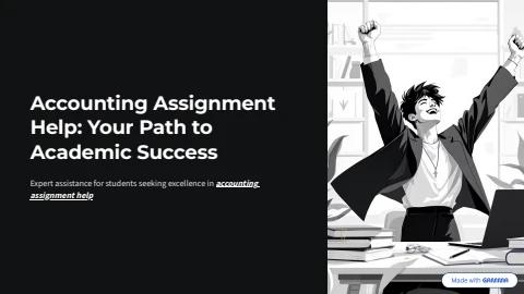 Accounting Assignment Help