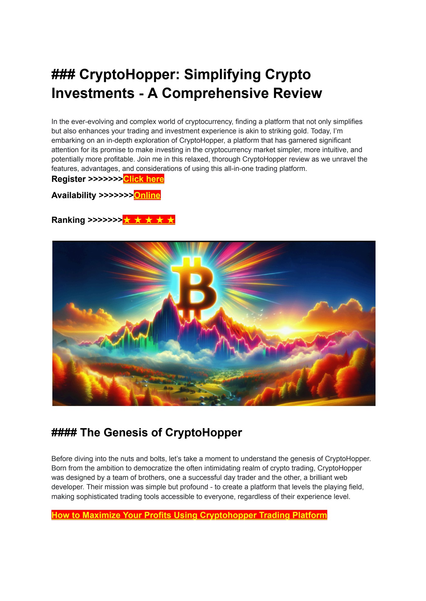 Cryptohopper Review Reddit - Flip eBook Pages 1-3 | AnyFlip