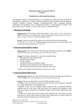 Montreal Cognitive Assessment (MoCA) Version 3