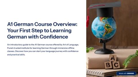 Complete A1 German Course Guide Pdf by Art of Language
