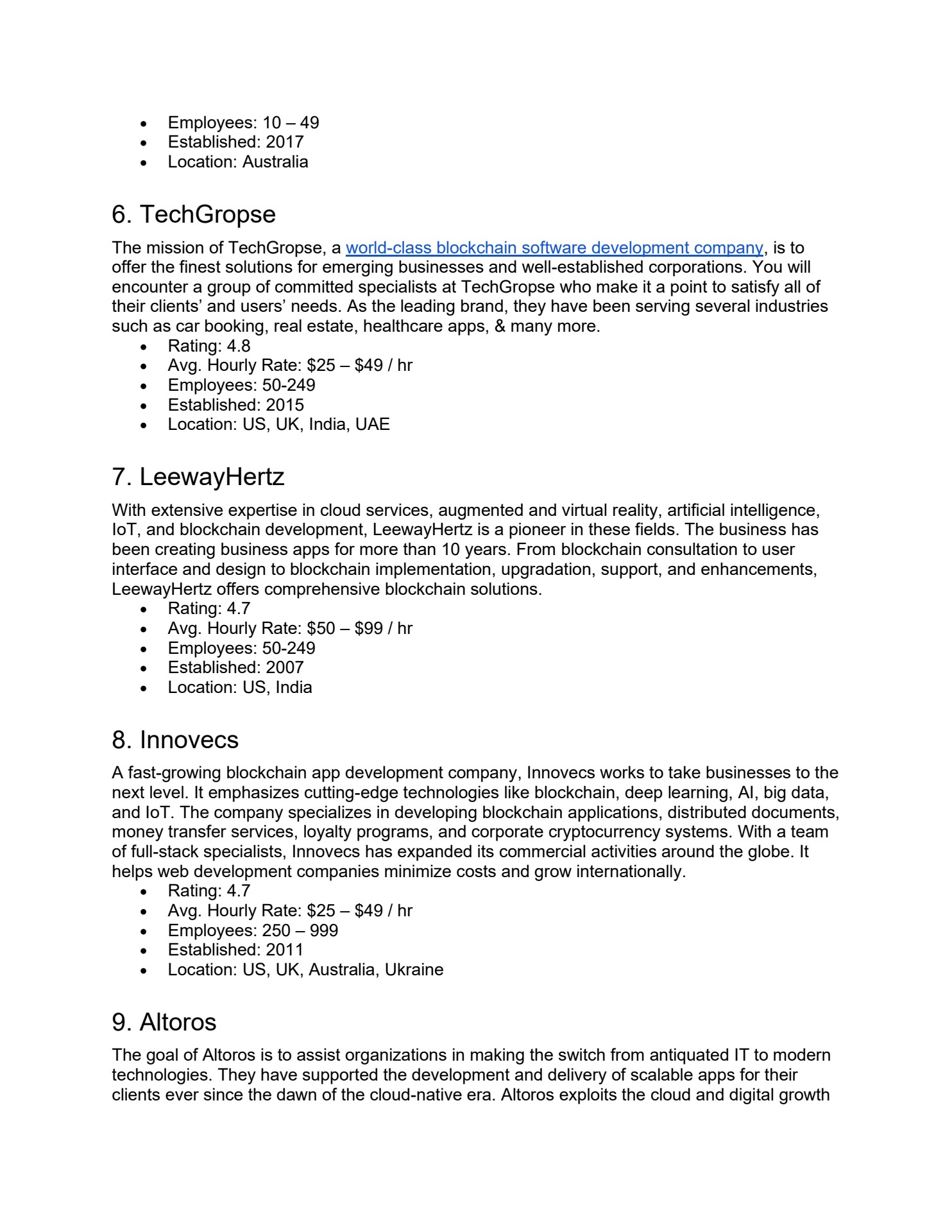 Top 12 Best Blockchain Development Companies In 2023 (1) - Flip eBook Pages  1-5 | AnyFlip