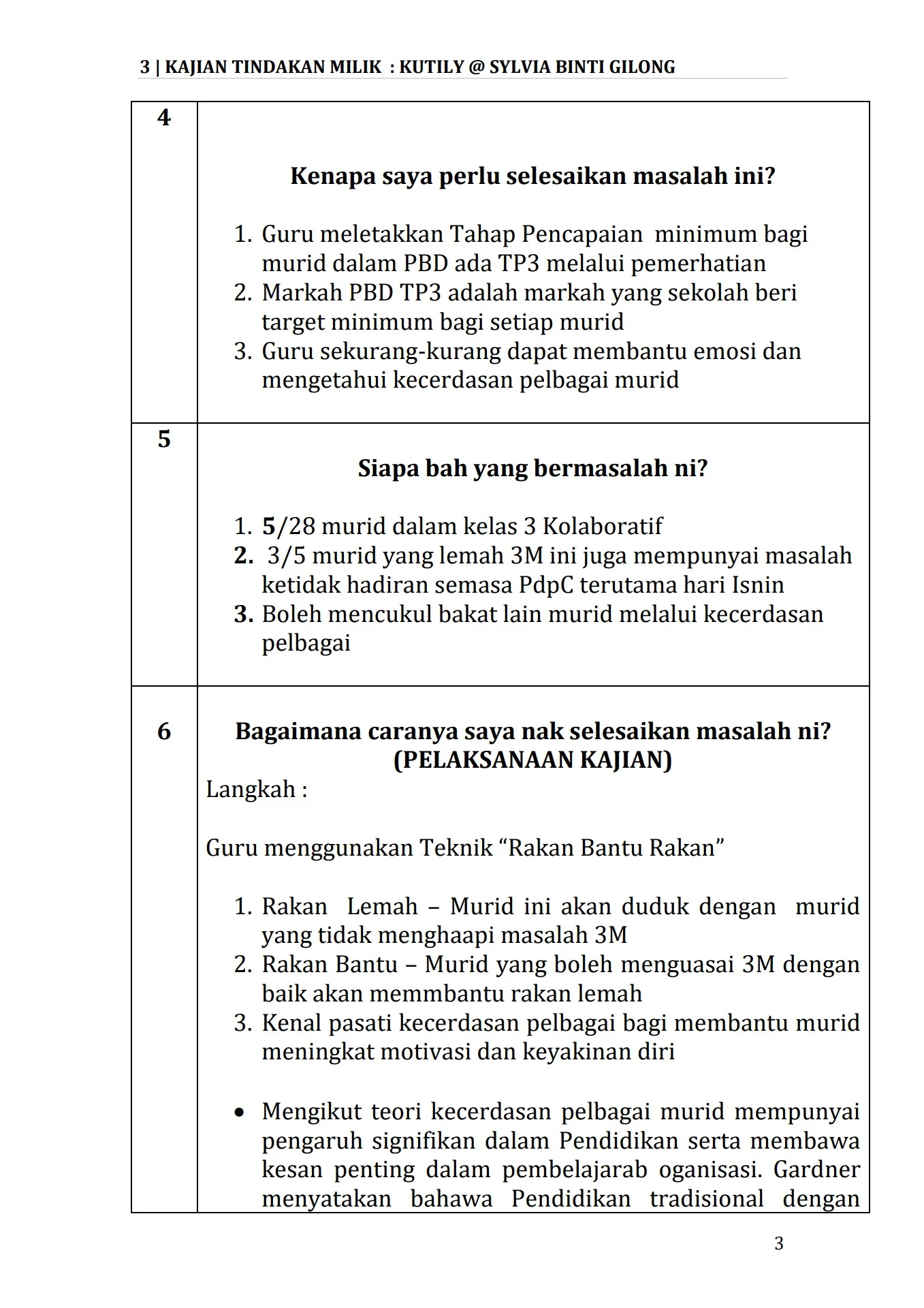 KAJIAN TINDAKAN RAKAN BANTU RAKAN RBT KUTILY SYLVIA GILONG