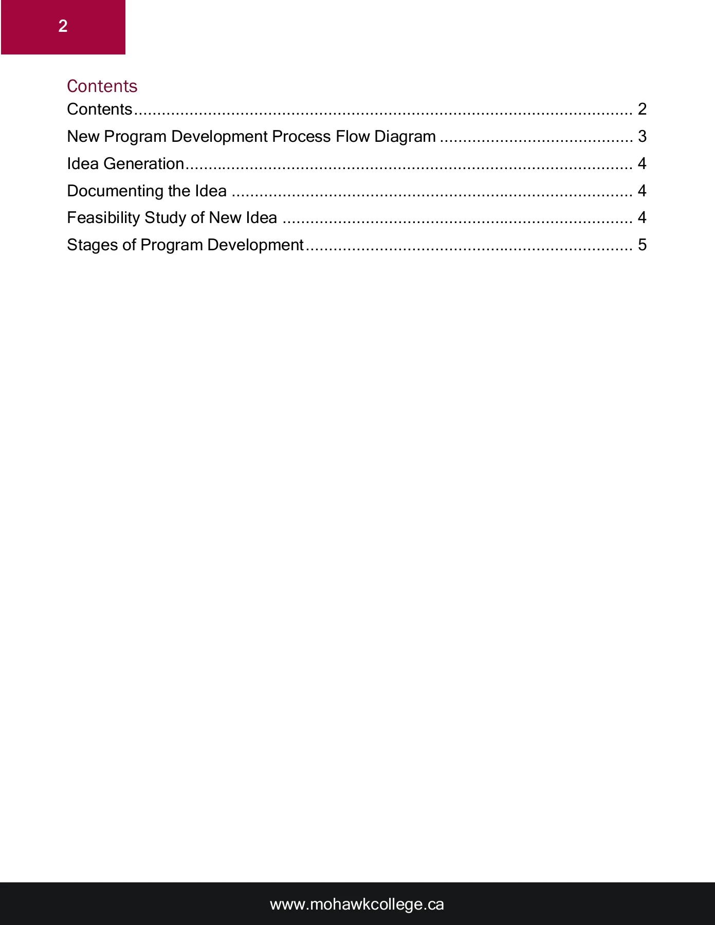 Program Handbook Examples New Program Development Handbook v1