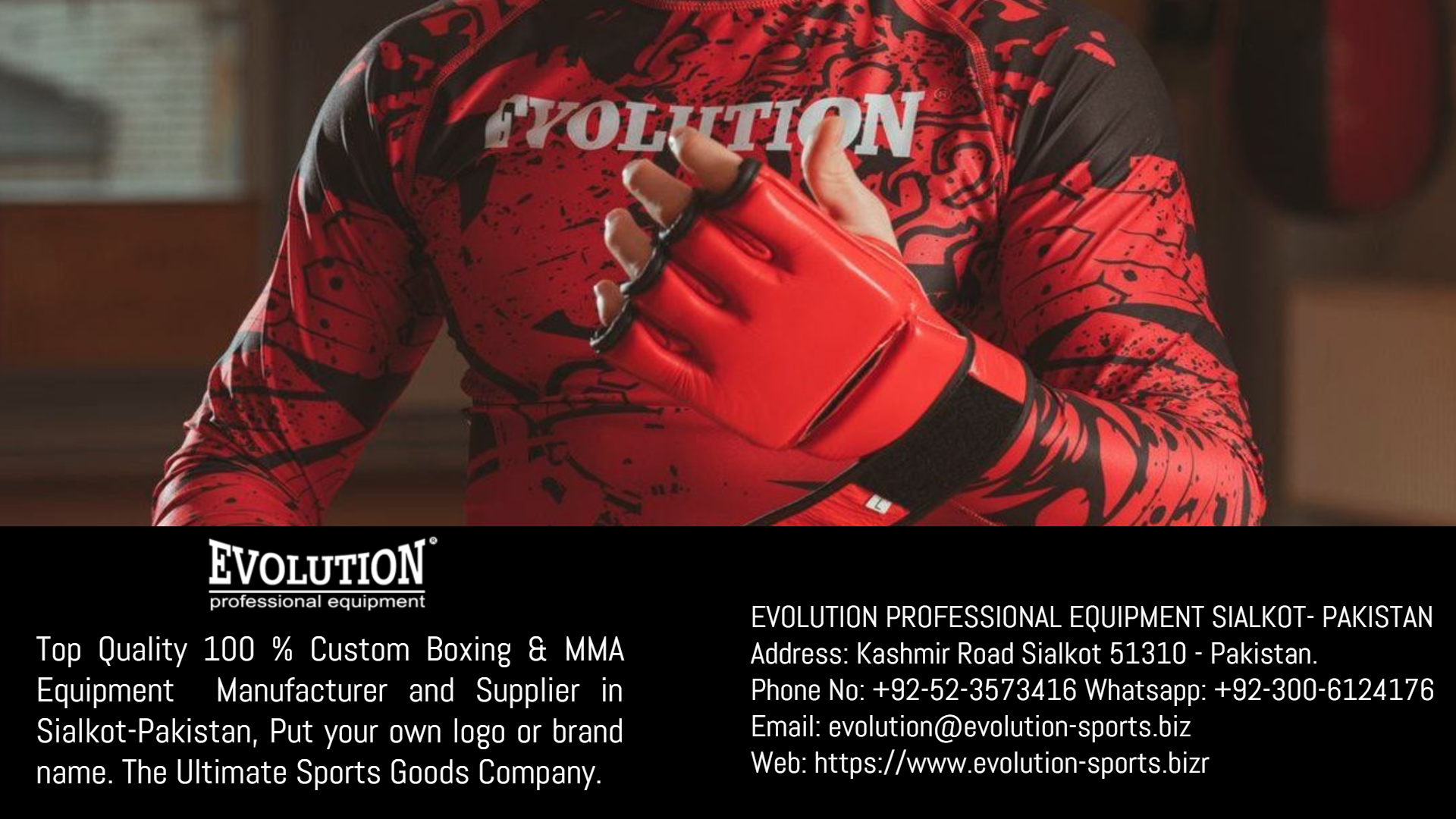 Evolution Pro Equipment Custom Boxing & MMA Equipment Manufacturer