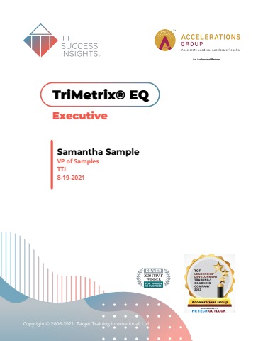 TriMetrix EQ Sample Assessment Report