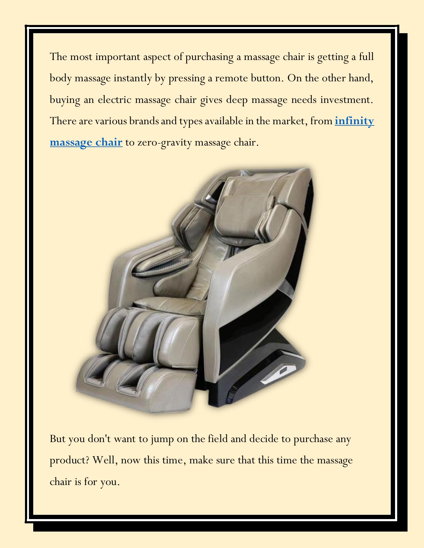 Best inexpensive massage chair hot sale