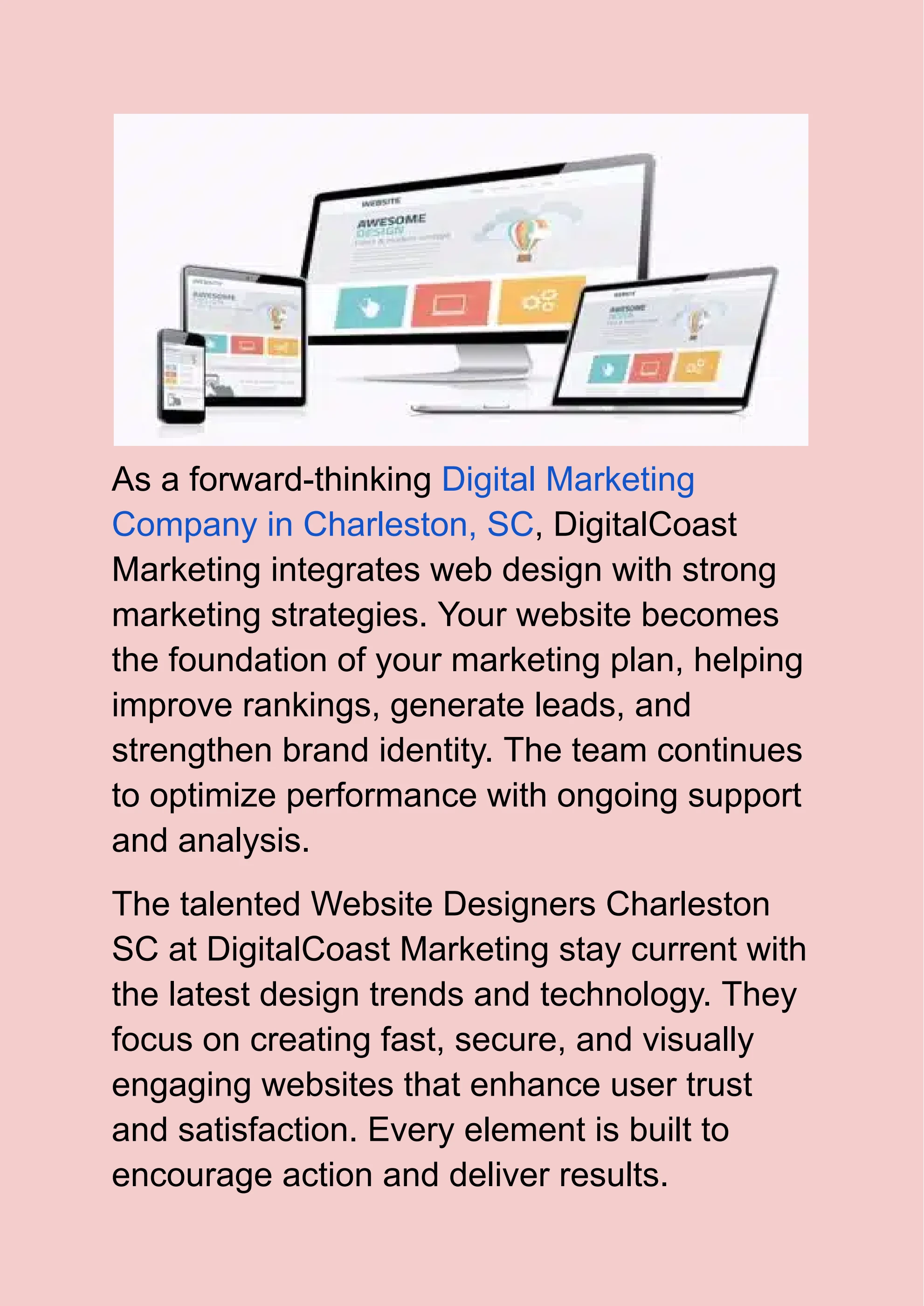 Web Sc Website Designers Charleston SC: Custom Web Solutions by DigitalCoast ...
