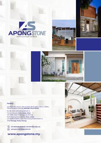 Apongstone Design APONGSTONE BOOKLET 0825