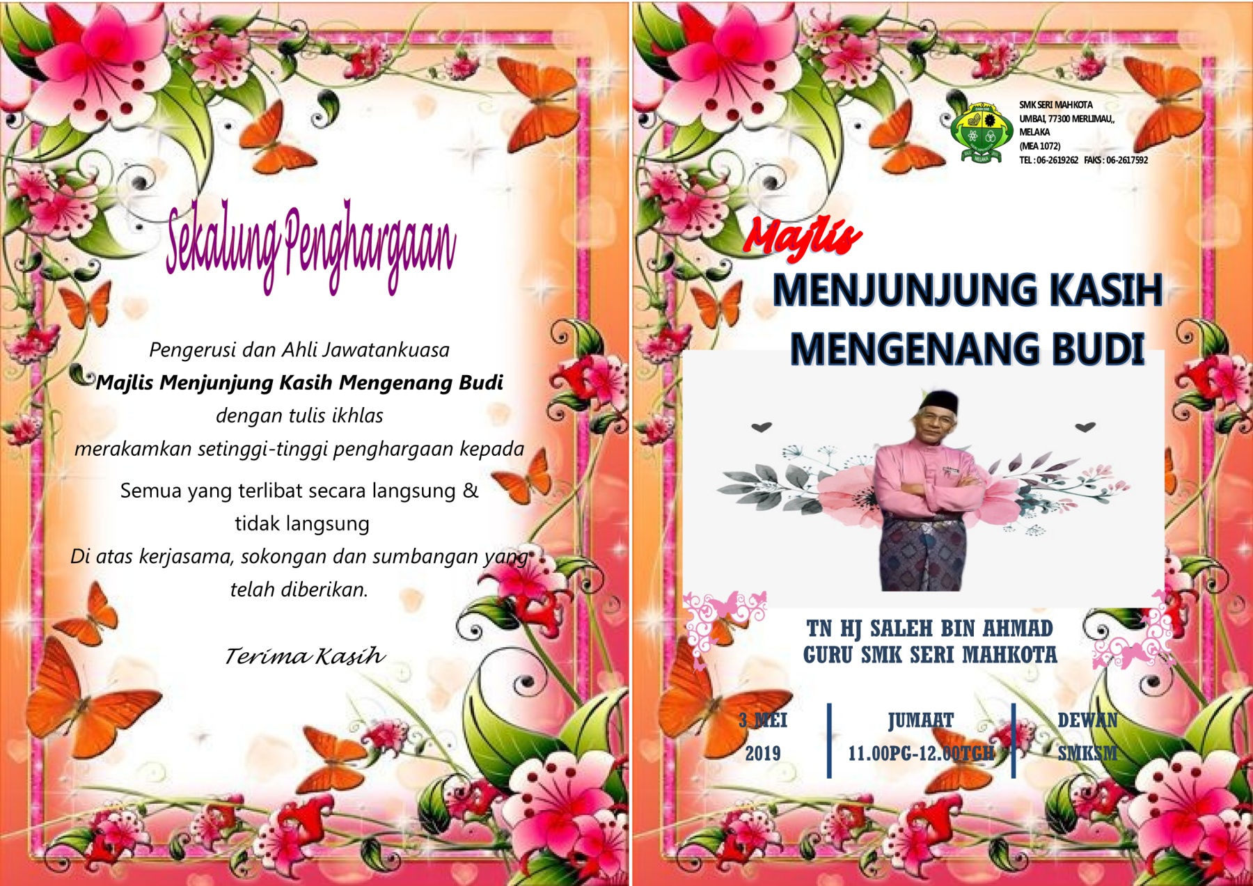Backdrop Majlis Perpisahan