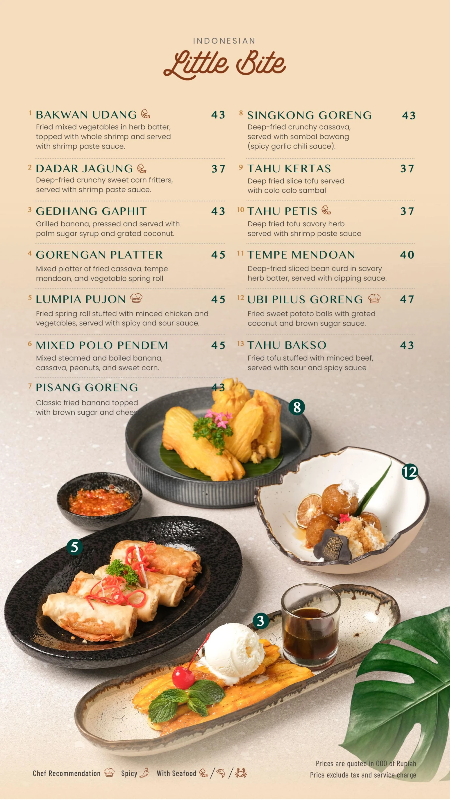 Menu Rasa Buffet MENU RASA MAYA RESTAURANT