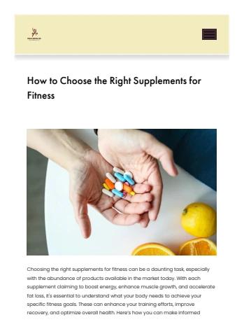Supplements for Fitness - Wellness Rx Pharma Flip PDF | AnyFlip