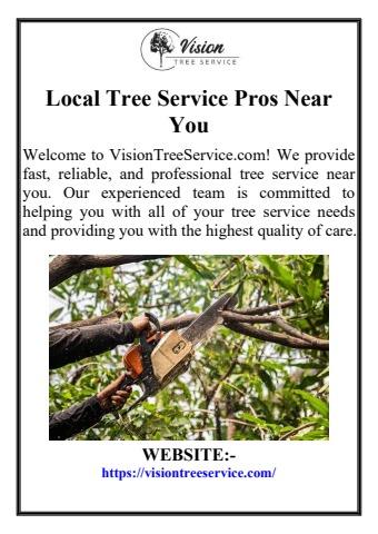 Local Tree Service Pros Near You - Visiontreeservice Flip PDF | AnyFlip