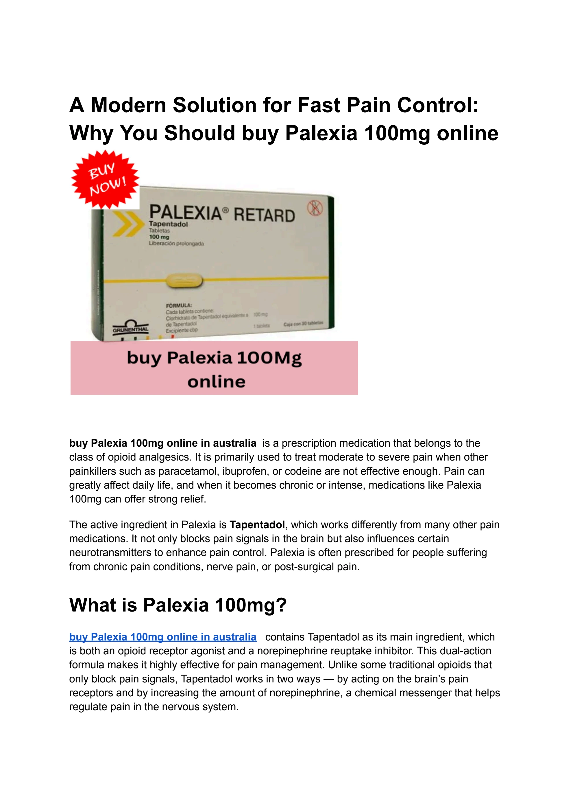 Palexia apotheke online