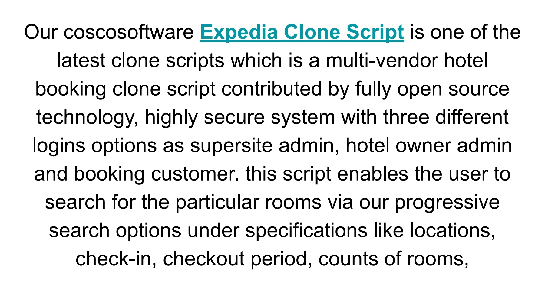 EXPEDIA READY MADE CLONE SCRIPT - COSCOSOFTWARE
