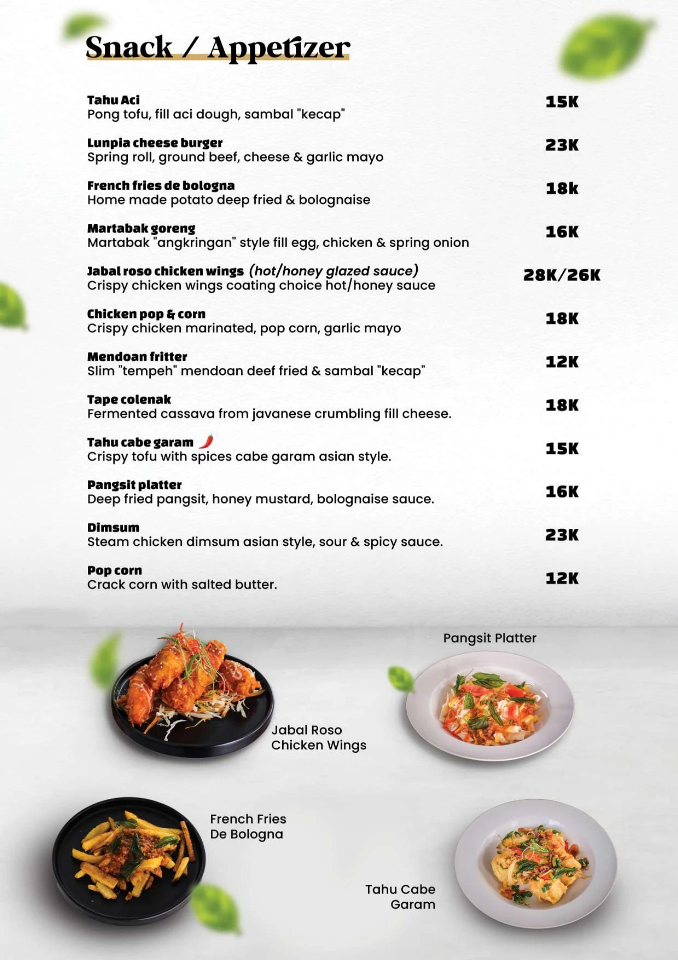 New Menu Jabal Roso