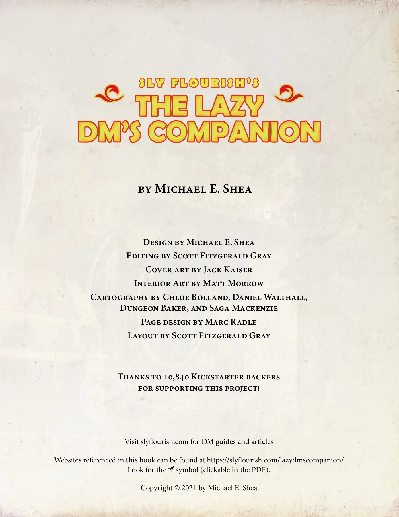 Sly Flourish's The Lazy DM's Companion