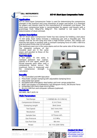 en Benefits of Using the SCT-01 Short Span Compression Tester for Paper ...