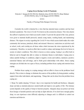 Coping Stress During Covid-19 Pandemic - nopriscasilvy Flip PDF | AnyFlip