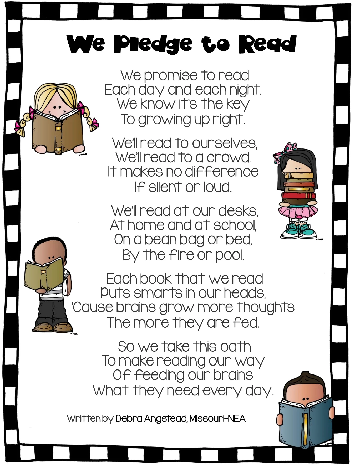 Reading Pledge freebie