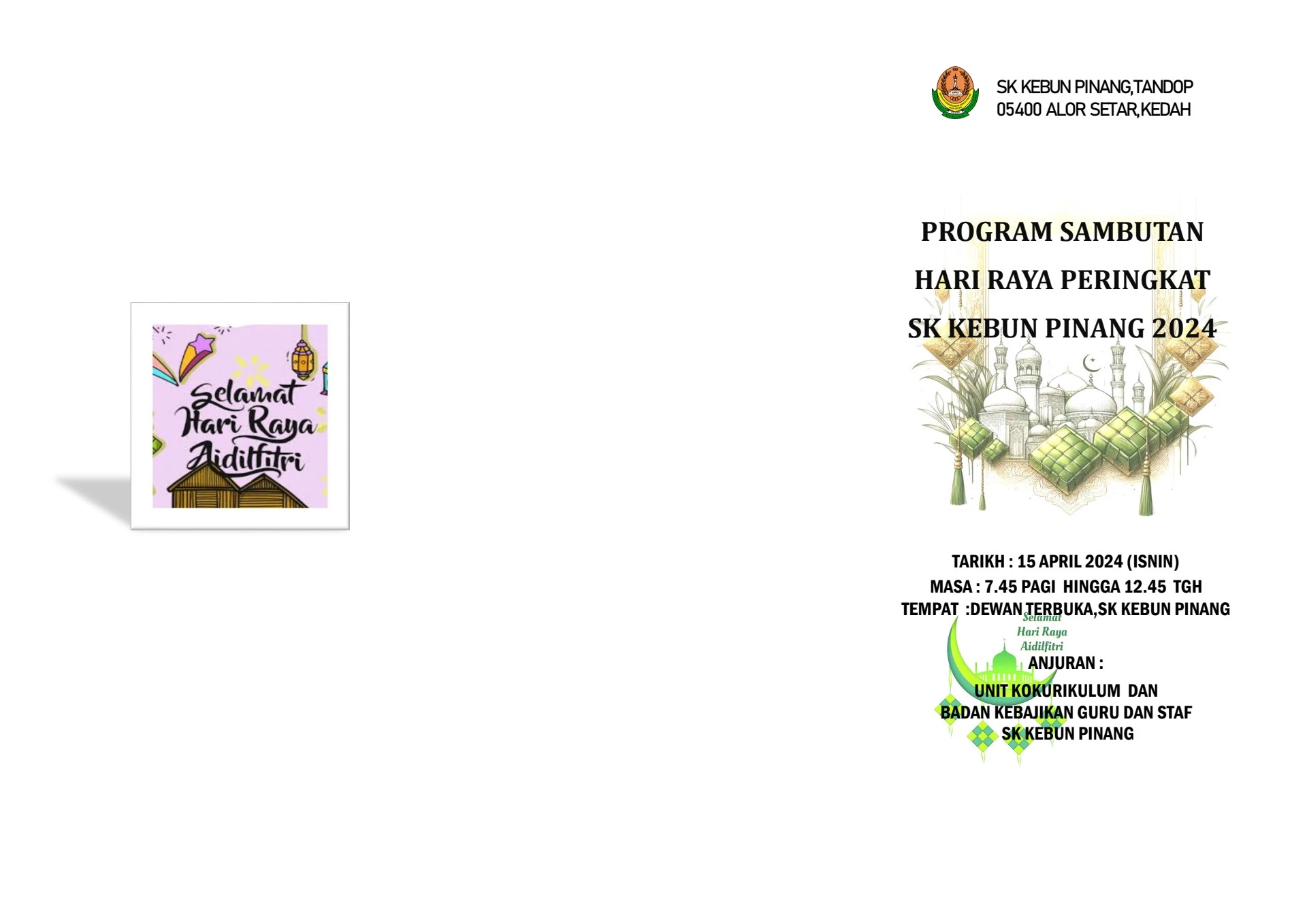 Tentatif Program Raya BUKU PROGRAM RAYA 2024 1445H