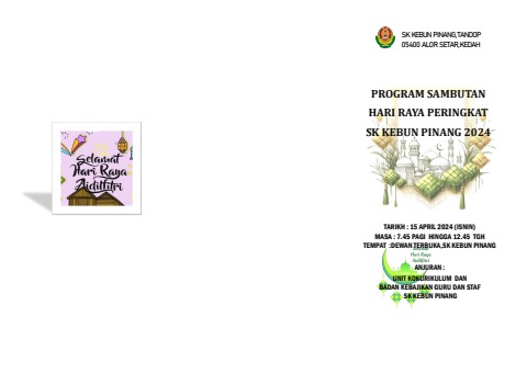 Buku Program Vip Raya BUKU PROGRAM RAYA 2024 1445H