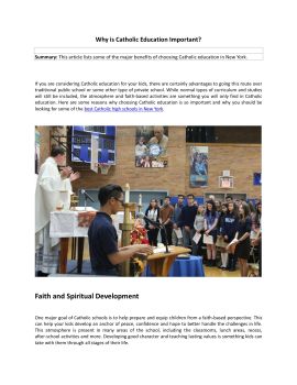 Why is Catholic Education Important - judibooker123 Flip PDF | AnyFlip