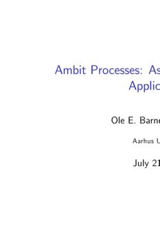 Ambit Processes: Aspects of Theory and Applications-Guset User Flip PDF ...