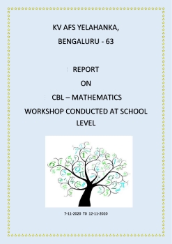 CBL MATHEMATICS - SCHOOL REPORT 2020-21