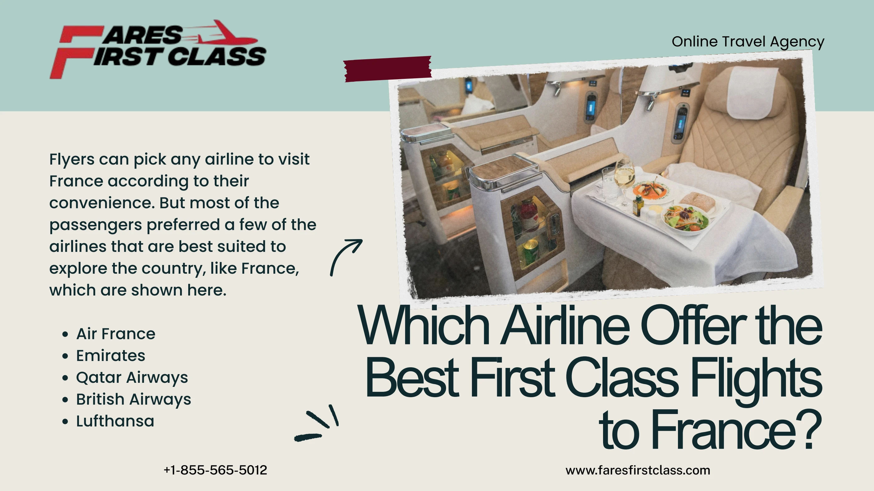 Which Airline Offer the Best First Class Flights to France?