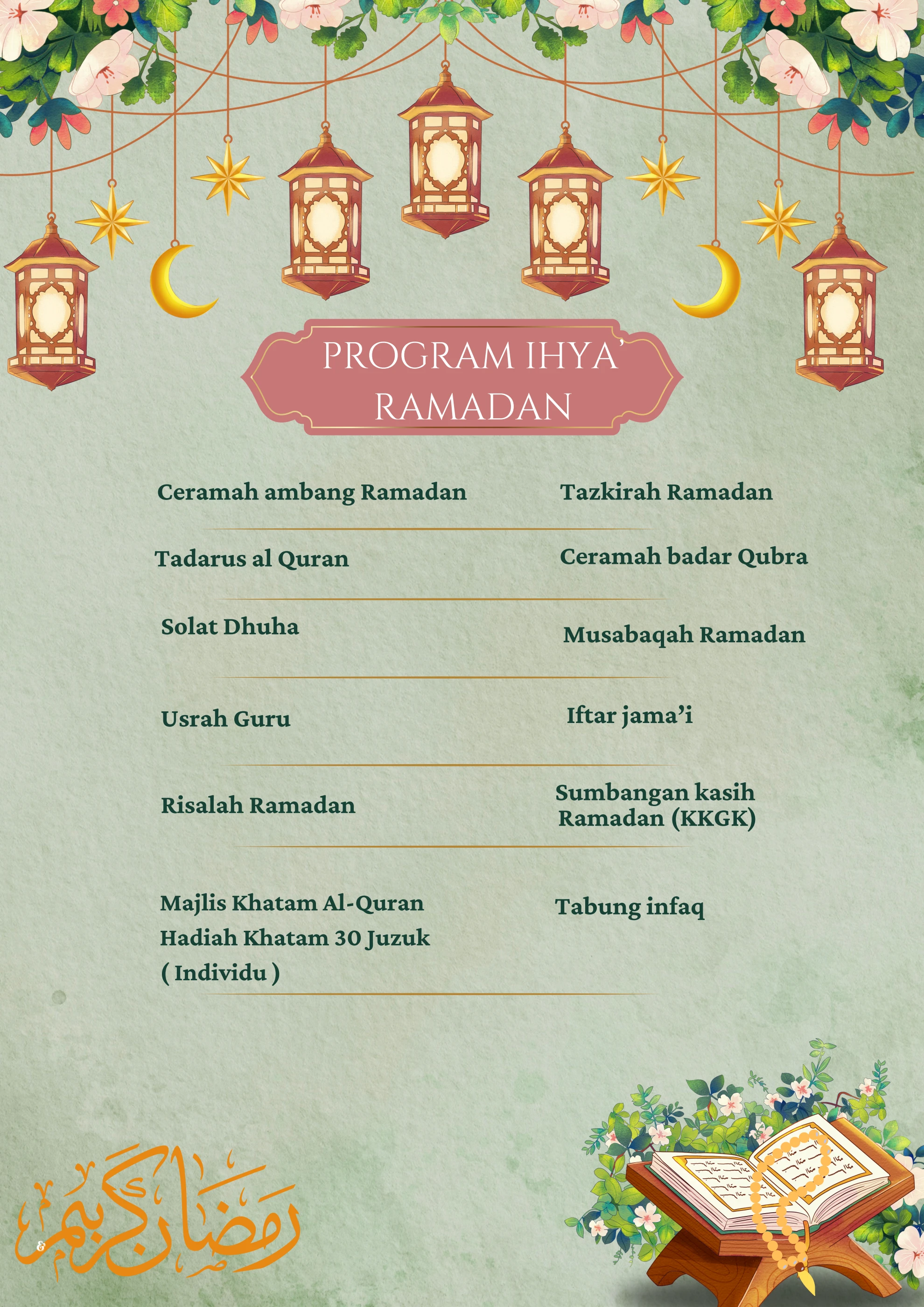 Ihya BUKU PROGRAM IHYA' RAMADAN