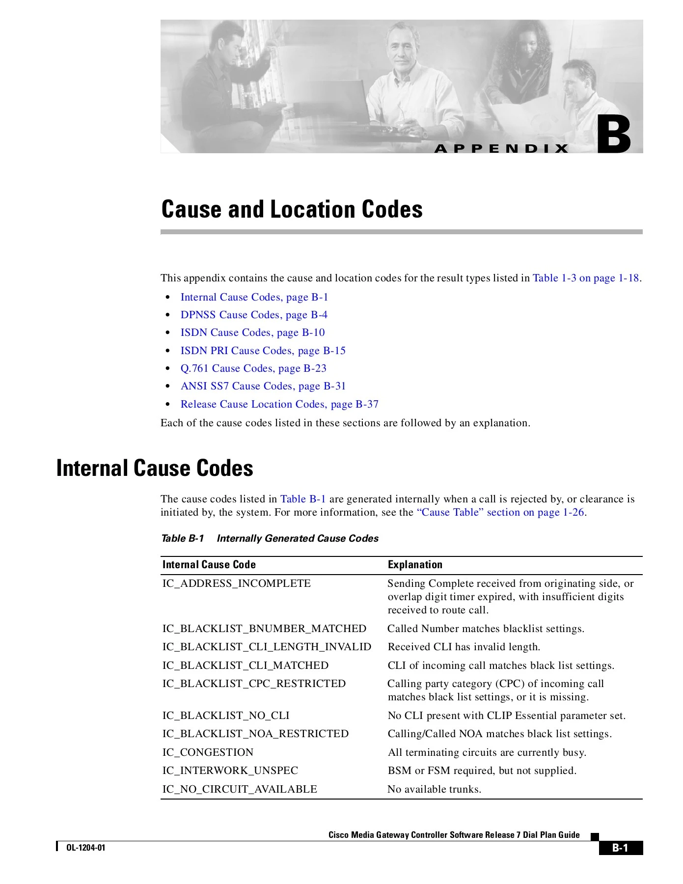 Cisco Location Code Cause and Location Codes - Cisco Systems